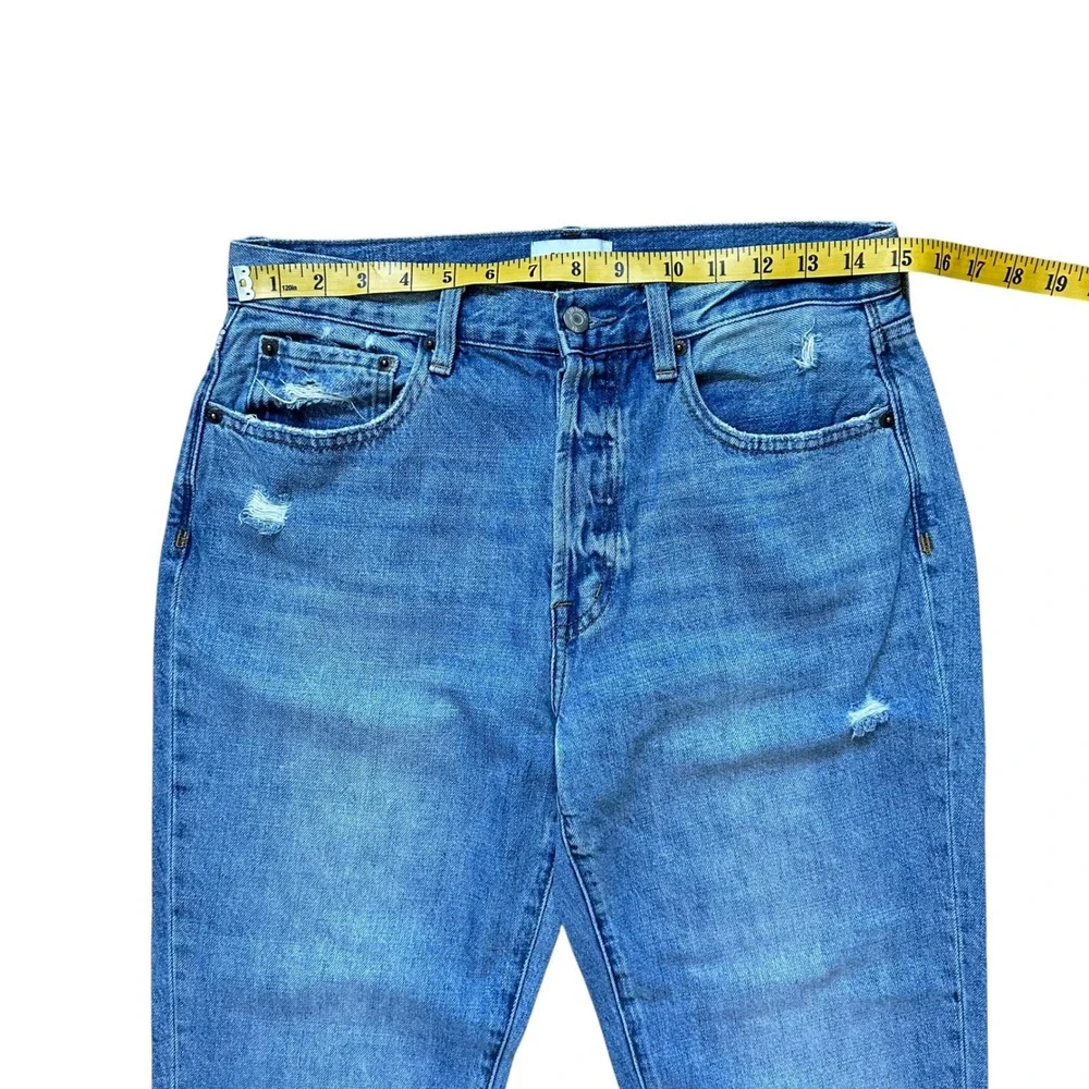 Pistola Charlie High Rise Straight Leg Cropped Jeans Ventura Light Wash Size 29